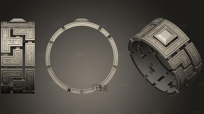 Ring 25 stl model for CNC